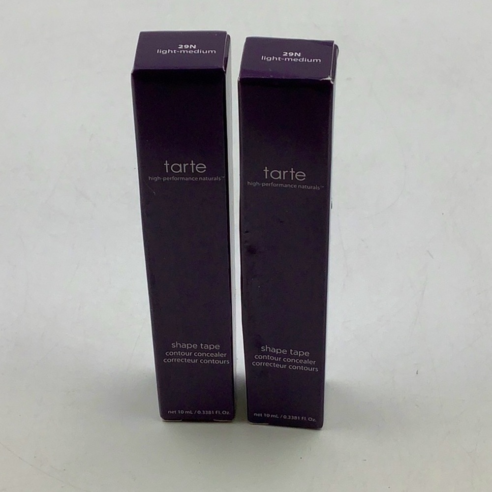 TWO BOXES OF TARTE Shape Tape Concealer 29N Light-Medium